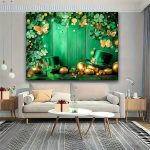&Otilde;nnelik Shamrock ja Ristikheina Taustakangas Pickify, 150*130cm