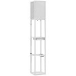 P&otilde;randalamp 3-korruselise riiuliga 26x26x159 cm valge