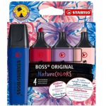 Markerid Stabilo Boss Naturecolors Wildflower, 4 uut v&auml;rvi