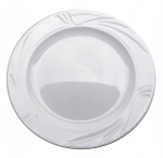 Lubiana Arcadia valge lame 25cm taldrik