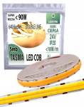 Led riba Cob 24v 18w/m 1800lm/m 5m topelt, soe valge