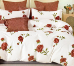 Eurofirany kahepoolsest puuvillasatiinist voodipesukomplekt SBA-066, 200x220 cm, 3-osaline