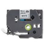 Qoltec Label Tape for Brother TZ2-241 18mm x 8m White/Black
