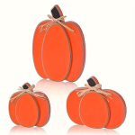 Puidust k&otilde;rvitsakomplekt, 3 tk, Oranžinė
