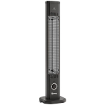 Infrapuna terrassisoojendi, 2000 W, 8 soojusastet, taimer, puldiga, must