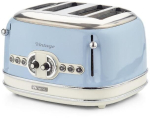 R&ouml;ster Vintage 4 viilu r&ouml;ster - ARIETE - Termostaat 6 positsiooniga - Sulatamise, soojendamise ja r&ouml;stitud funktsioonid