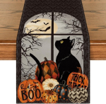 Halloween-laualina dekoratiivne must 40x240 cm