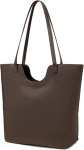 Naiste suur shopper-kott, veekindel, pruun, 45x38x13 cm
