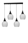 Opviq ripplamp 9065-6, valge/must