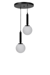 Opviq rippvalgusti 9057-2, must/valge