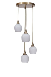 Opviq rippvalgusti 9063-4, kuldne/valge