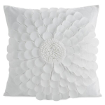 Eurofirany dekoratiivne padjap&uuml;&uuml;r Flores 2, 45x45 cm, valge