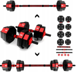 Vastupidavad hantlid 15kg 2x7,5kg hantlite komplekt + kang