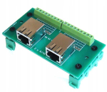 Universaalne plaat 2 Rj45 pesaga - Din-liistule kinnitus