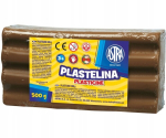 Plastiliin Astra 500g, pruuni v&auml;rvi