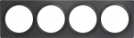 Fibaro Walli Anthracite 4-kohaline raamiplaat