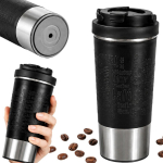 Kohvi- ja teetass Rivex P945, must, h&otilde;bedane