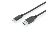 USB pulk ASSMANN USB-C &uuml;henduskaabel C-A 1m Gen2 3A 10Gbps CE must