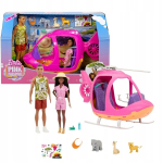 Barbie Roosa Pass Keenia &ndash; helikopter, Barbie, Ken ja loomakesed, Mattel 3+ JFL64
