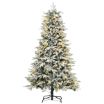 Kunstkuusk, 180 cm, 888 otsikut, l&auml;bim&otilde;&otilde;t 105 cm, tuledega, roheline