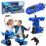 Auto Robot 2in1 R/C Puldiga Muundamise Drifti LED Tulede Ja Heliga