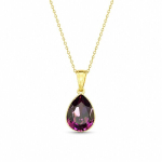 H&otilde;bedane ripats &bdquo;Crystal Drop (Amethyst)&ldquo; Preciosa&reg; kristallidega