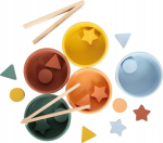 Puidust Montessori sorteerimishiired tangidega 12m+