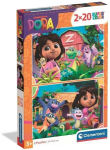 T&uuml;druku seikluste pusle Clementoni Dora the Explorer 24827, 2x20 tk.