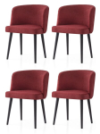 4-osaline s&ouml;&ouml;gitoolide komplekt Soft - 4109, must/punane, Tool, pehme - 4109 V4, 57x81x57 cm, p&ouml;&ouml;k