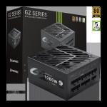 Toiteallikas GameMax GZ-1000G 1000W 80 PLUS Gold ATX 3.1 PCIe 5.1 Fully Modular 135 mm Fan Black