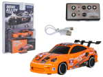 Kaugjuhitav driftiauto 1:64, oranž, 2,4 GHz