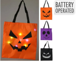 Halloweeni kott LED-valgustusega, 1 tk.