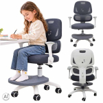 Laste laua tool, ergonoomiline, p&ouml;&ouml;rlev, k&otilde;rguse reguleerimisega, hall