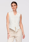 Naiste vest LARICA OW-VE-E0004 - valge