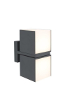 V&auml;listingimustes Seinalamp - LUTEC CUBA LED 1000 Lumenit, 3000 K, IP54 Hall