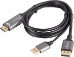 Hdmi-displayporti kaabel, 4k 60hz, 1,8m, Usb-toiteallikaga