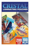 Lamineerimiskile 60x95 mm, 200 mikronit, 100 tk.