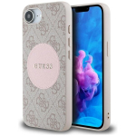 GUESS &uuml;mbris 4G ringikujulise klassikalise logoga MagSafe'ile iPhone 16E High jaoks
