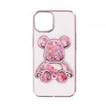 Aizmugurējais vāciņ&scaron; iLike Apple iPhone 15 Silicone Case Print Desire Bear Pink 4752192069872 ILIAPP15PDBP (4752192069872)