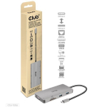 Club3D USB keskjaam CSV-1594 9-in-1, 2x USB Gen1 Type-A, 2x USB-C, 1x HDMI, 1x VGA, 1x RJ45, 1x MicroSD, 1x k&otilde;rvaklappide pesa, Must