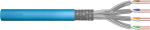 DIGITUS Paigaldustross CAT 6A S/FTP Eca, T&auml;istahke AWG 23/1, LSOH, 100m, Sinine, LAN-kaabel