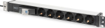 Digitus pikendus DN-95417, 6x pistik, 2m, 16A, 4000W, alumiiniumkorpus, laste kaitse