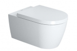 Seinale paigaldatav WC pott Duravit ME by Starck Rimless aeglaselt liikuva kaanega, 45290900A1