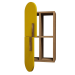 Riiul Kalune Design Rose, pruun/kollane