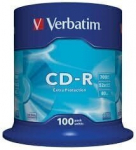 CD-plaadid Verbatim CD-R 52x Extra protection, 100 tk