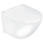 Seinasisene WC-pott kaanega Kerra Delos White