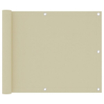 vidaXL r&otilde;dusirm, kreemjasvalge, 75 x 300 cm, oxford-kangas