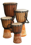 Djembe Terre Carved 40 cm