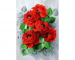 Pildid straazidega teemantmosaiiktehnikas "Imelised roosid" Collection D'Art 27x38cm