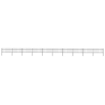 terava otsaga aed, terasest, 17 x 0,8 m, must, vidaXL, Juoda